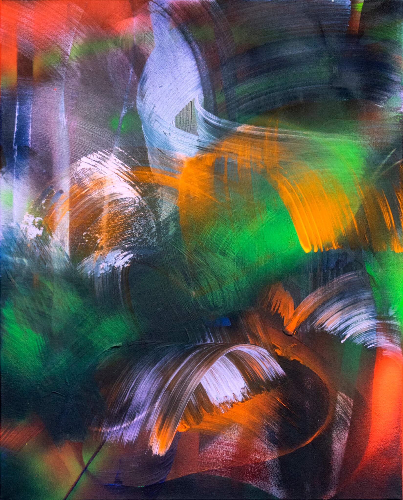 Diving_2020_100x80cm_AcrylaufLeinwand